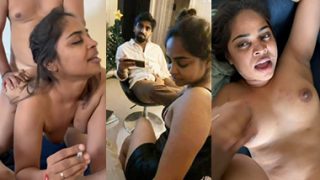 Tamil Mallu Girl Blowjob –  Painful Threesome Sex